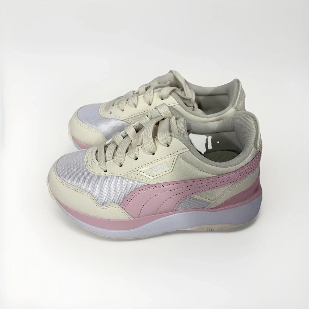 PUMA Caven Sneaker SHOES White Pink‎ GIRLS Little Kids size 12C Brand NEW